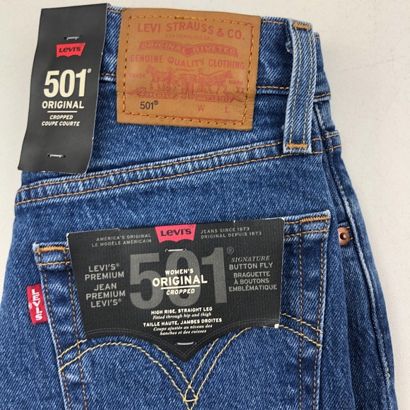 NWT Levi's 501 originals crop jeans - Picture 13 of 13